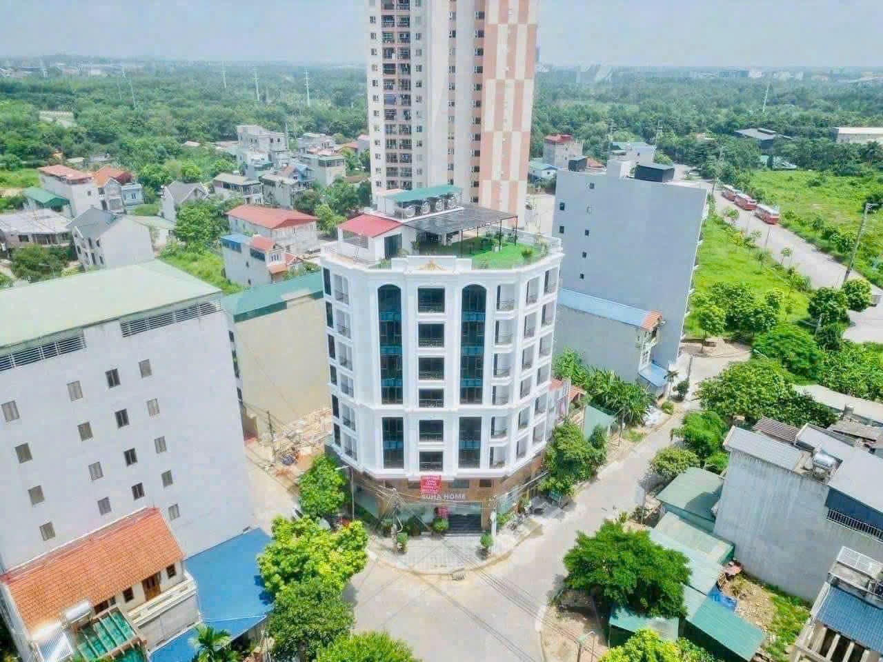 Ảnh trên cao của các công trình nhà nhiều tầng